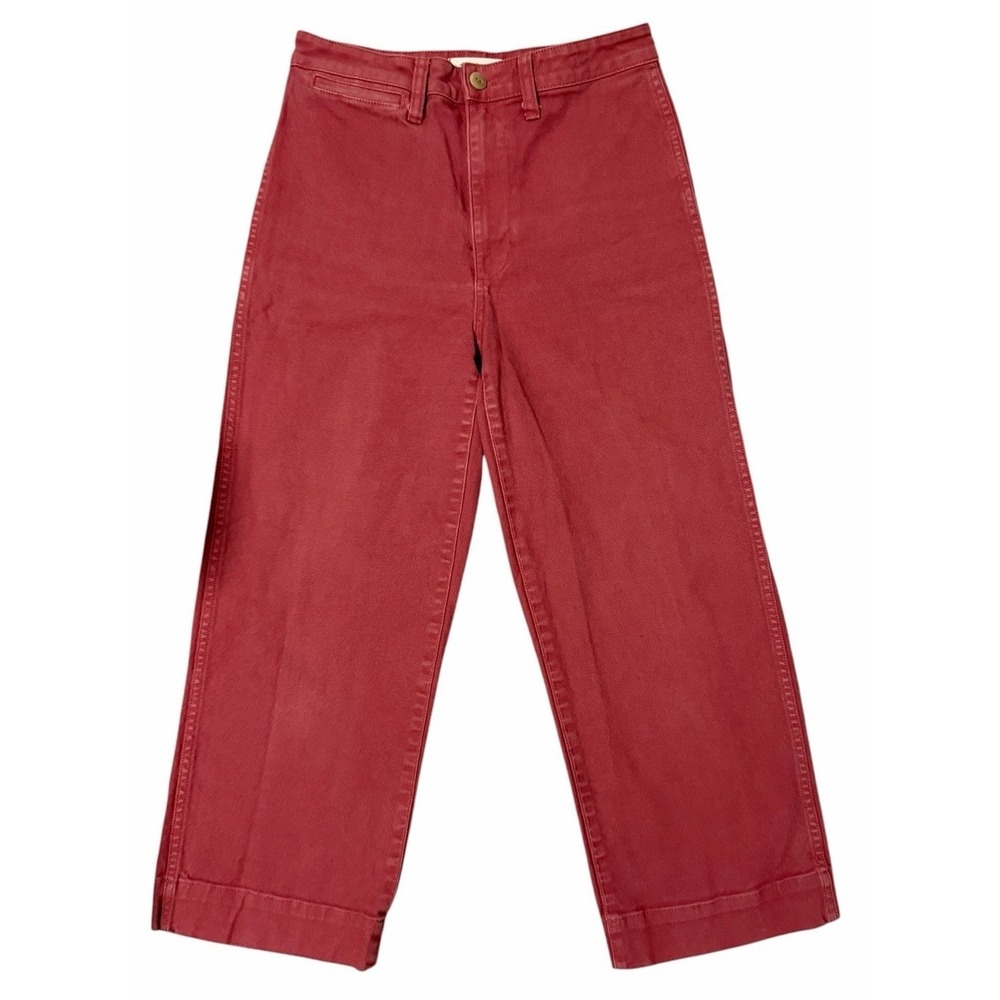 MADEWELL Slim Emmett Wide Leg Crop Jean Pants Mauve Women's Size‎ 27